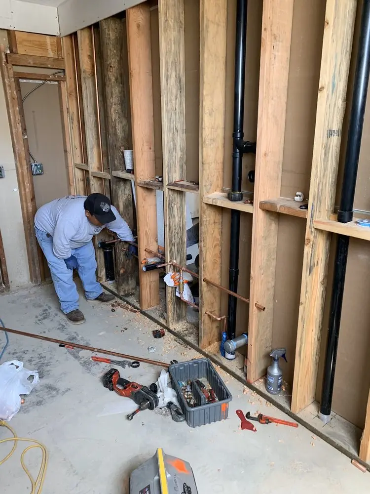 Commercial rough-in plumbing for Water Heater Replacement in Carmody